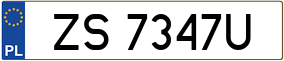 Trailer License Plate